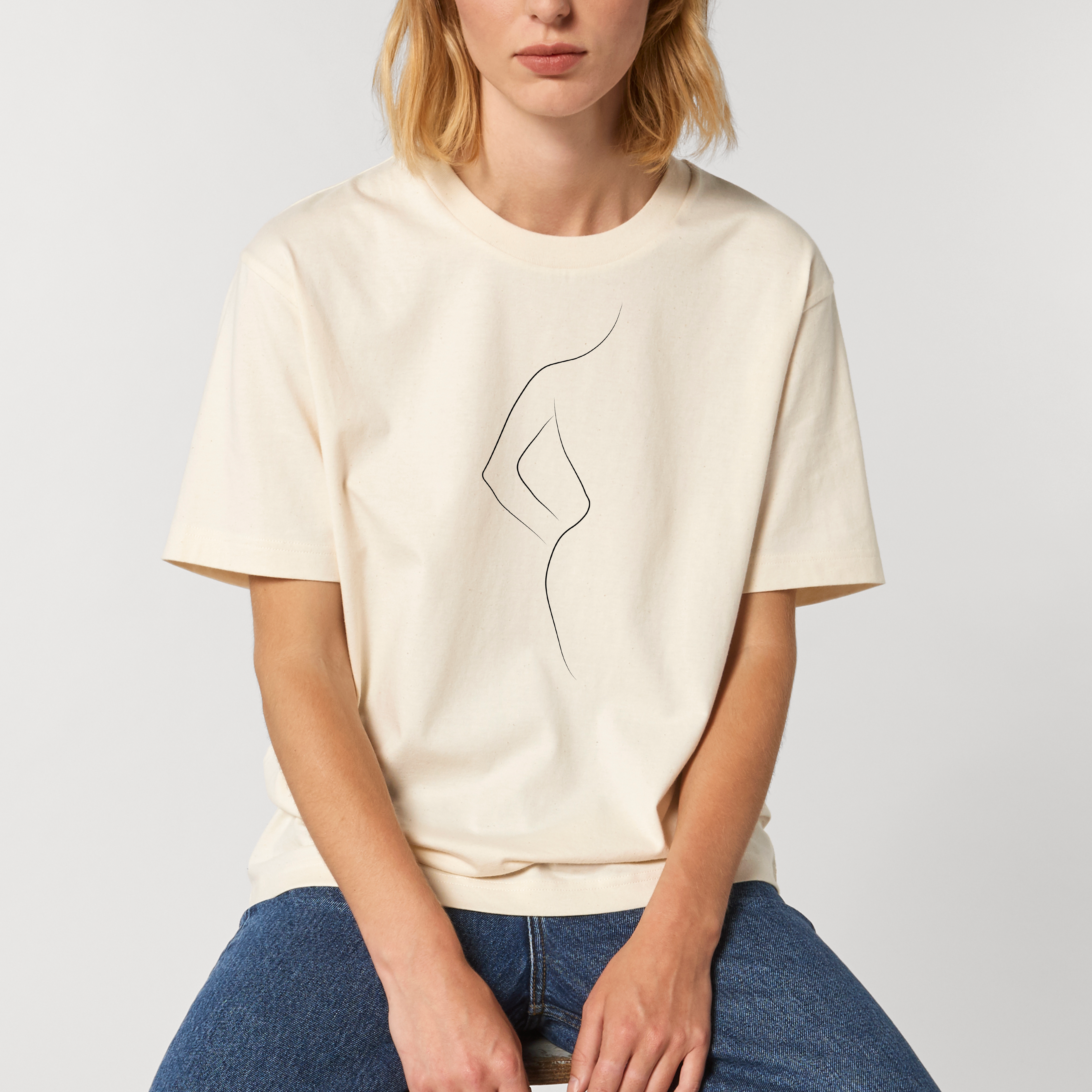 Unisex Blake SilhouetteT-shirt natural raw front m